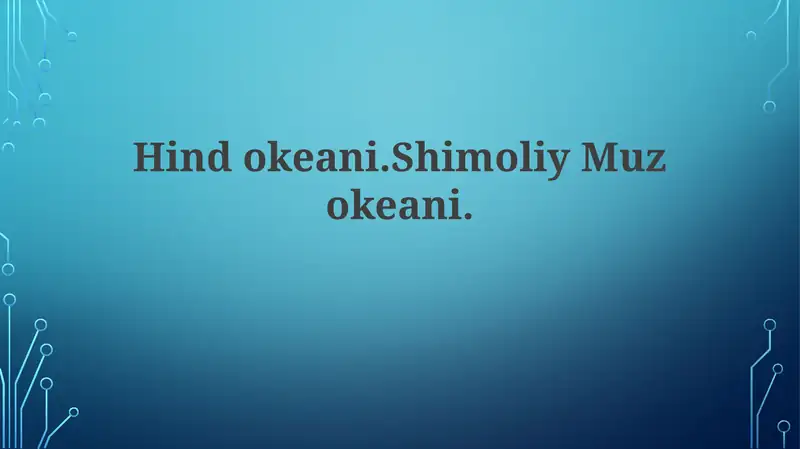 Hindokeani.ShimoliyMuzokeani