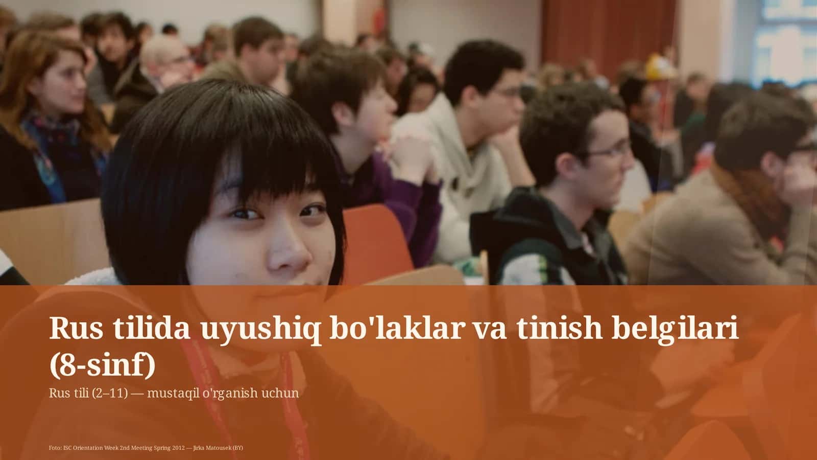 Rus tilida uyushiq bo'laklar va tinish belgilari (8-sinf)