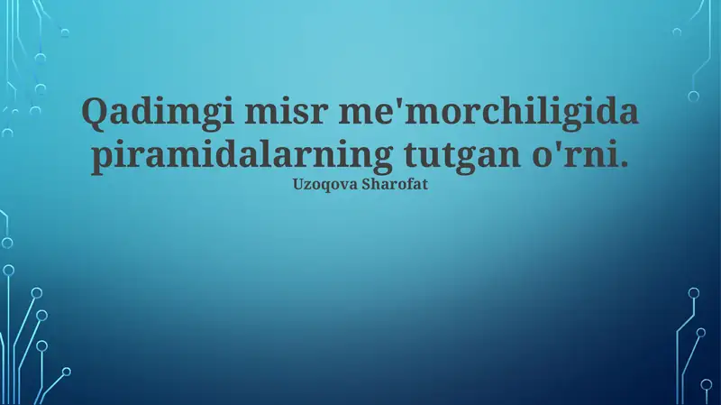Piramidalar Merosi