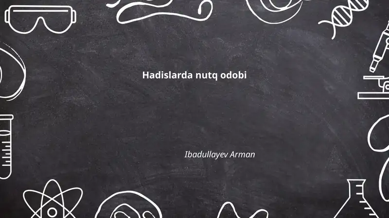 Hadislarda Nutq Odobi
