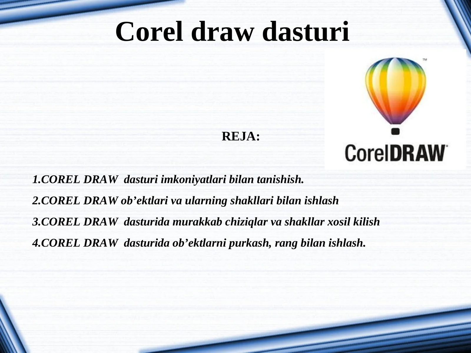 Corel draw dasturi
