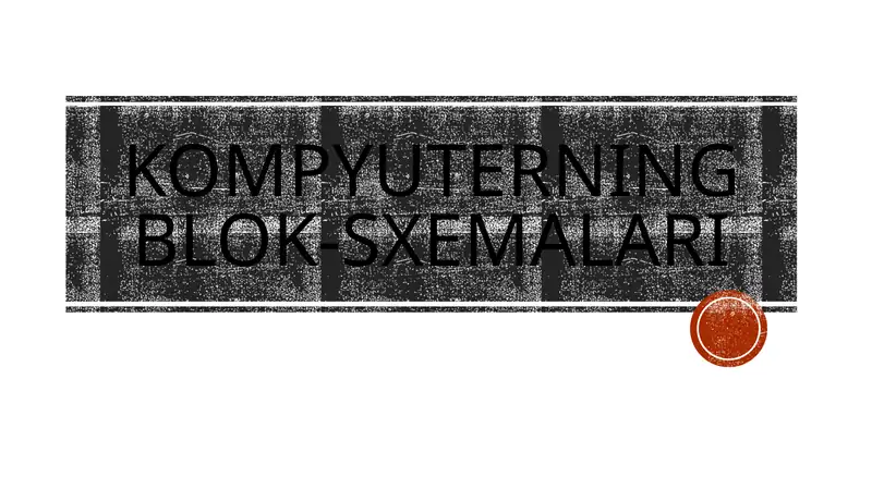 Kompyuterning blok-sxemalari