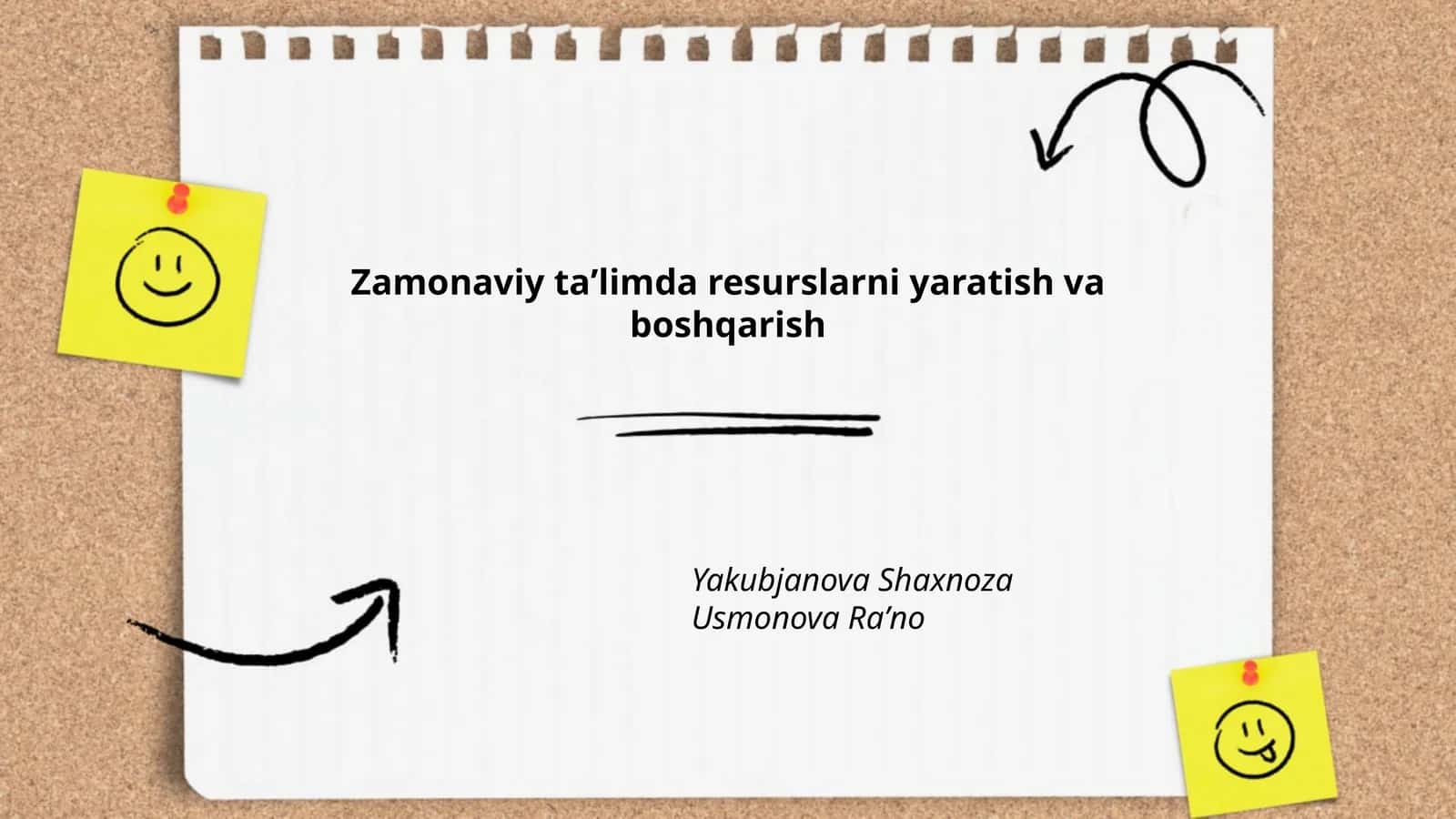 Raqamli ta'lim resurslarini yaratish