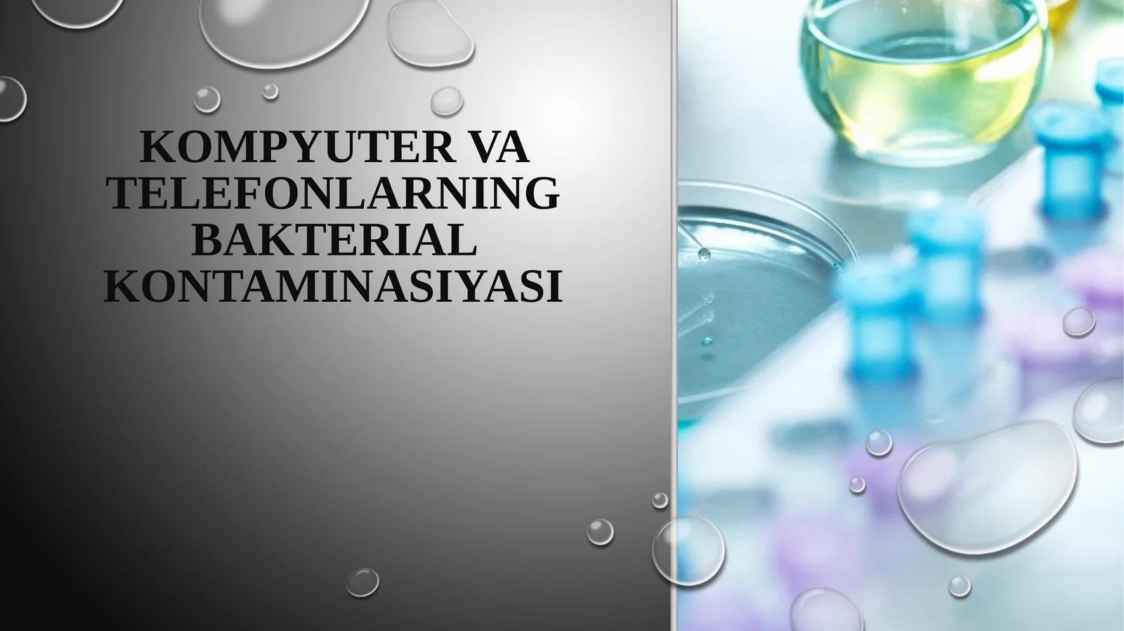 Kompyuter va telefonlarning bakterial kontaminasiyasi