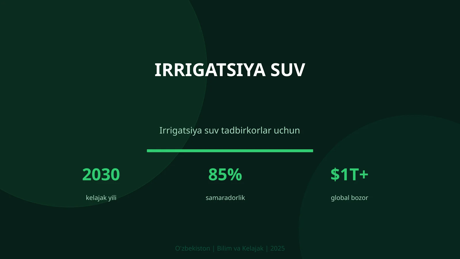 Irrigatsiya suv