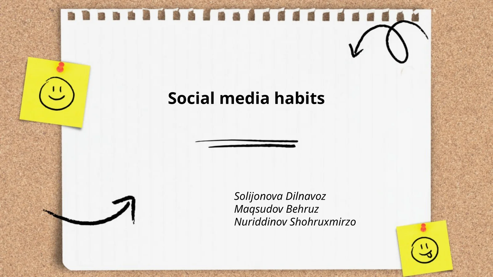 Social media habits