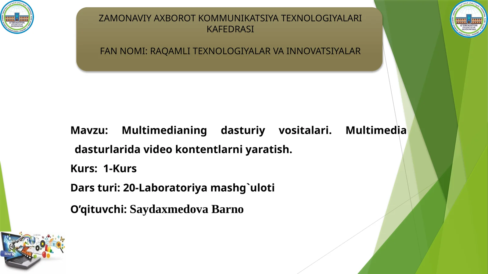 Multimеdia dasturiy vositalari