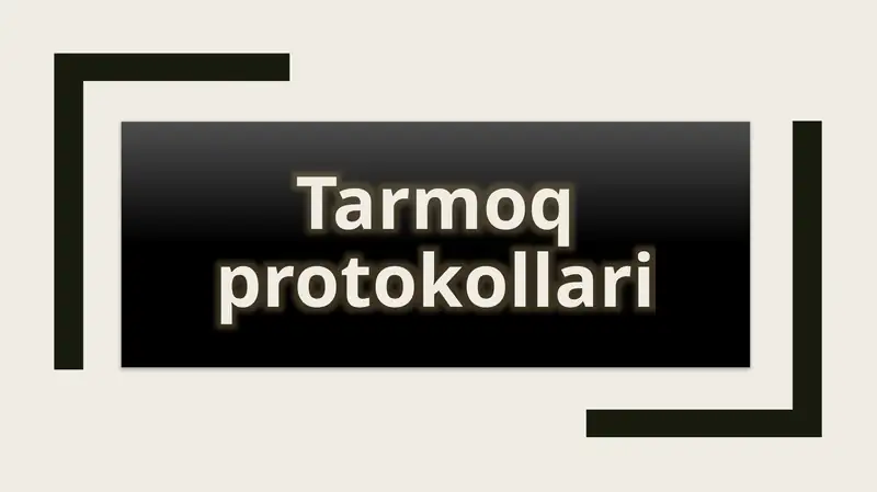 Tarmoq protokollari