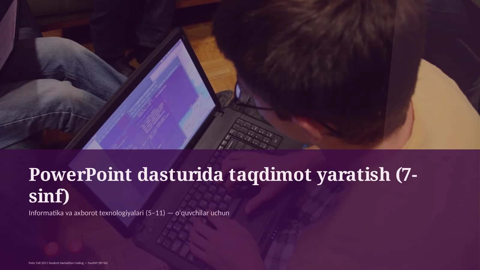PowerPoint dasturida taqdimot yaratish (7-sinf)