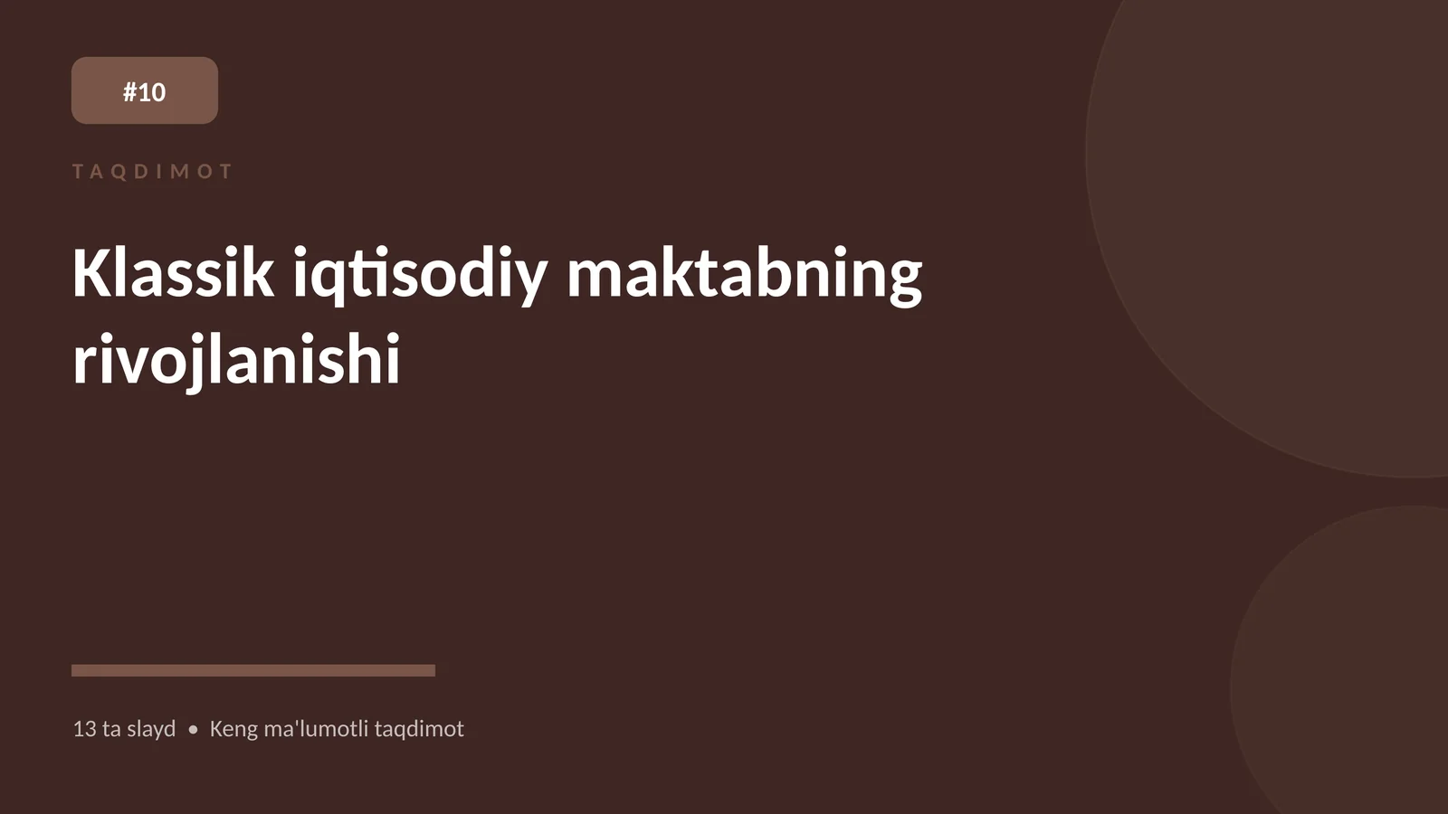 Klassik iqtisodiy maktabning rivojlanishi