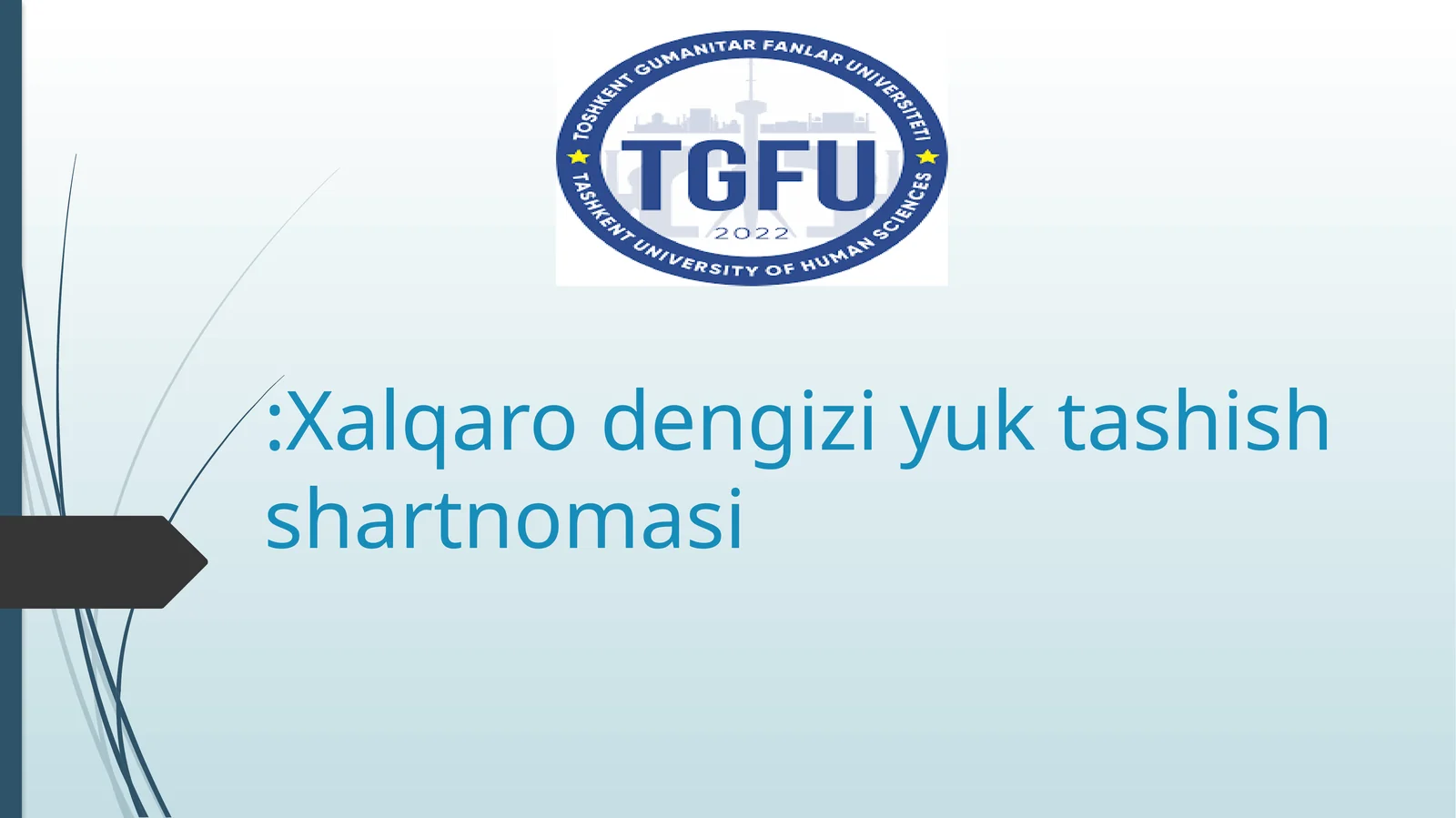 Xalqaro dengizi yuk tashish shartnomasi