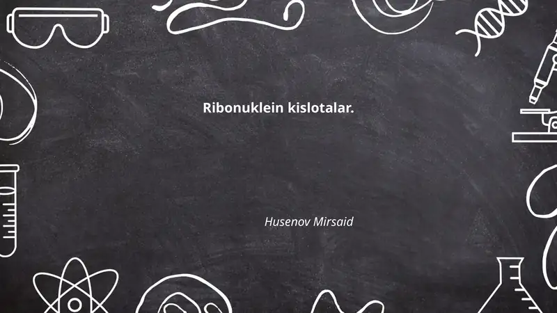 Ribonuklein kislotalar