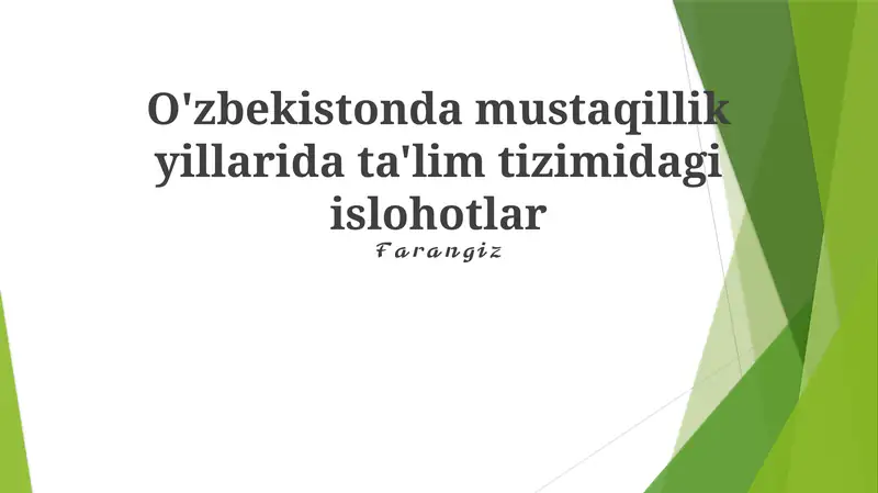 O'quv dasturlarini ishlab chiqish va standartlashtirish