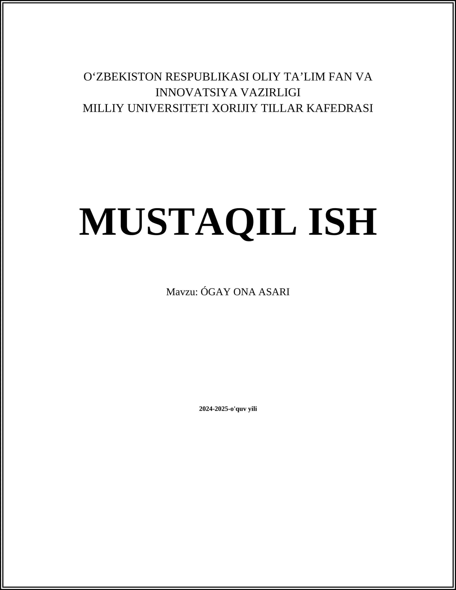 ÓGAY ONA ASARI