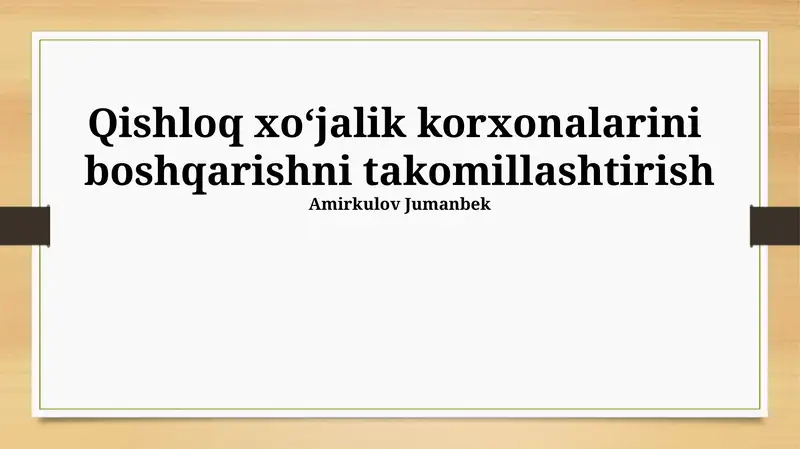 Marketing va mahsulotlarni sotish strategiyasi