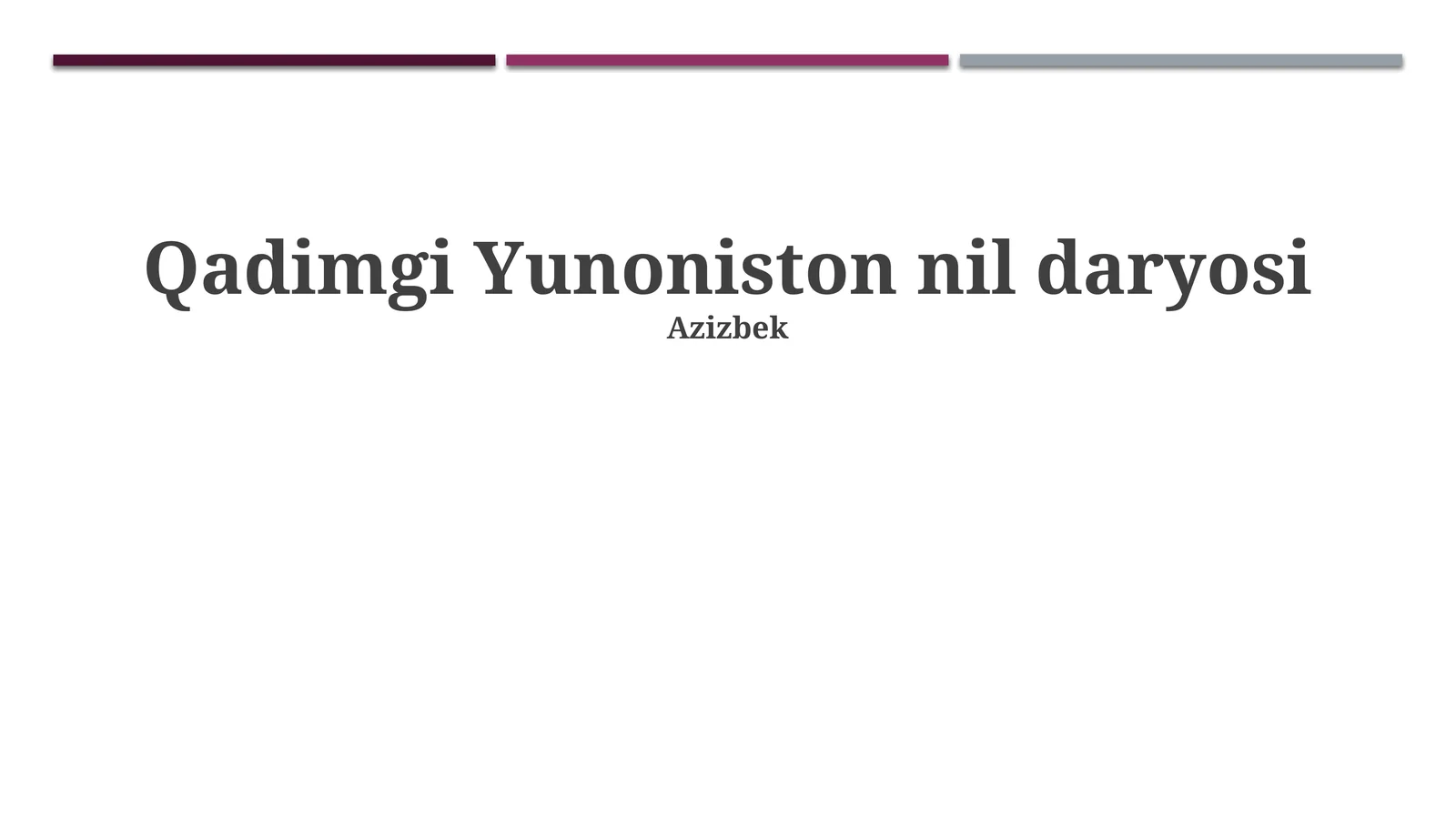 Qadimgi Yunoniston va Nil daryosi: Geografik aloqalar va savdo