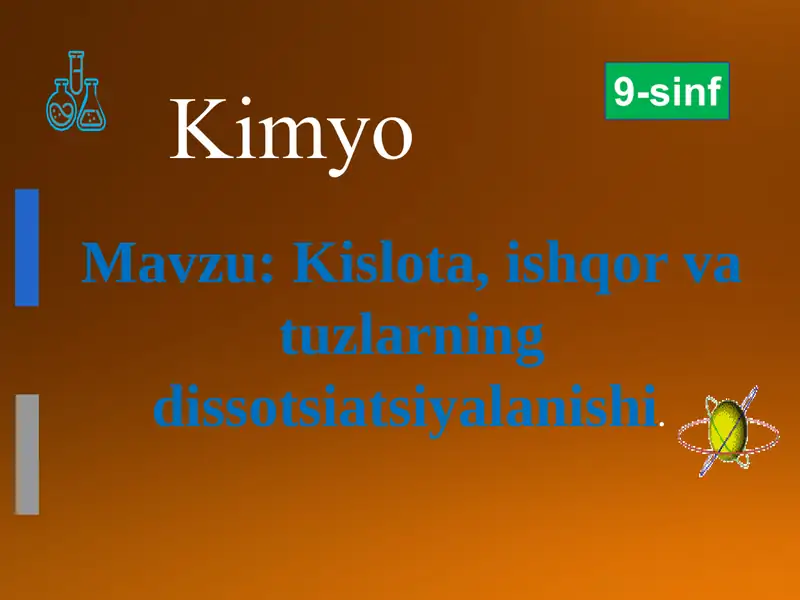 Kislota, ishqor va tuzlar