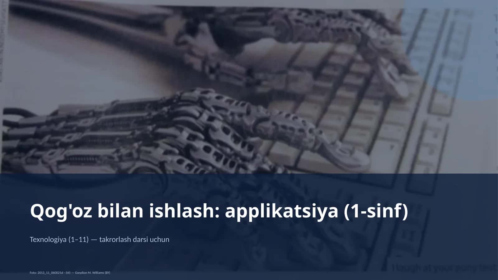 Qog'oz bilan ishlash: applikatsiya (1-sinf)