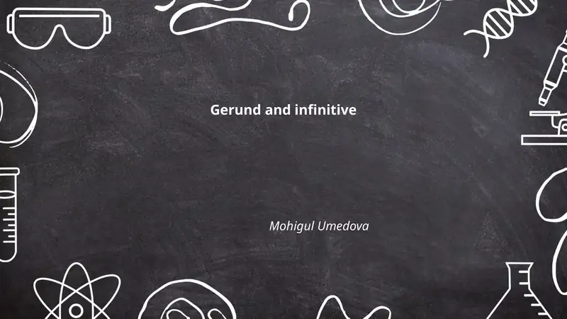 Gerund and Infinitive