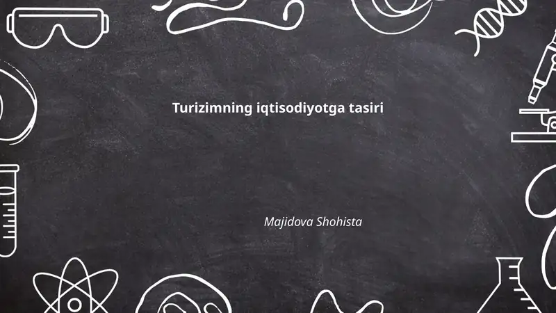 Turizimning iqtisodiyotga tasiri