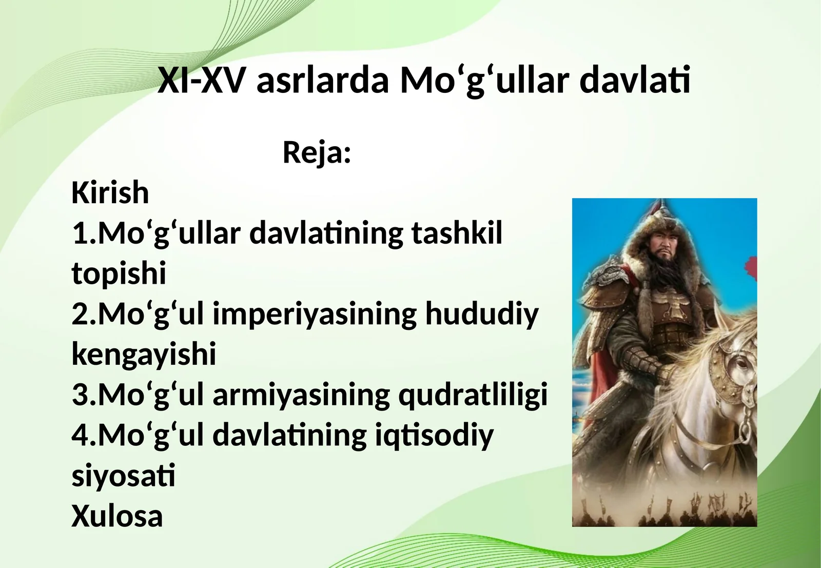 XI-XV asrlarda Moʻgʻullar davlati