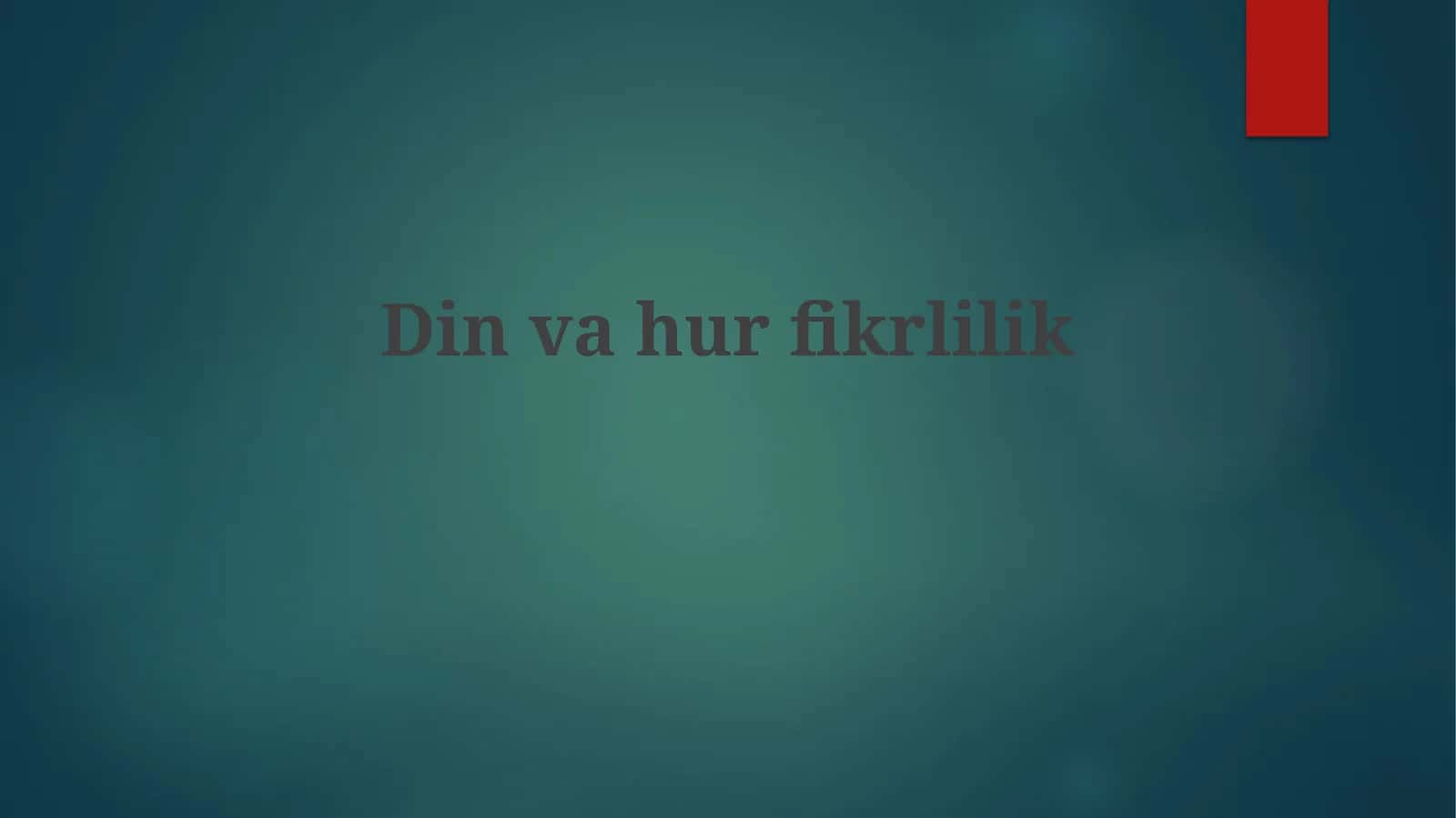 Dinvahurfikrlilik