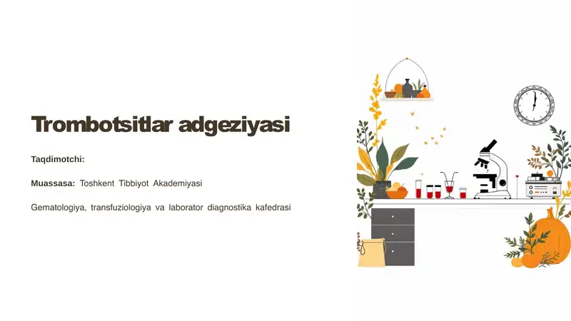 Trombotsitlar adgeziyasi
