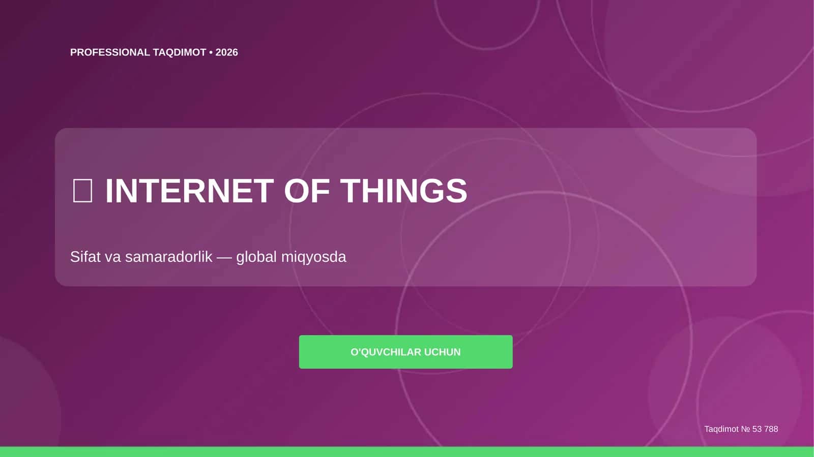 INTERNET OF THINGS