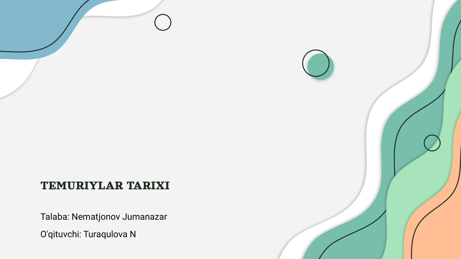 TEMURIYLAR TARIXI