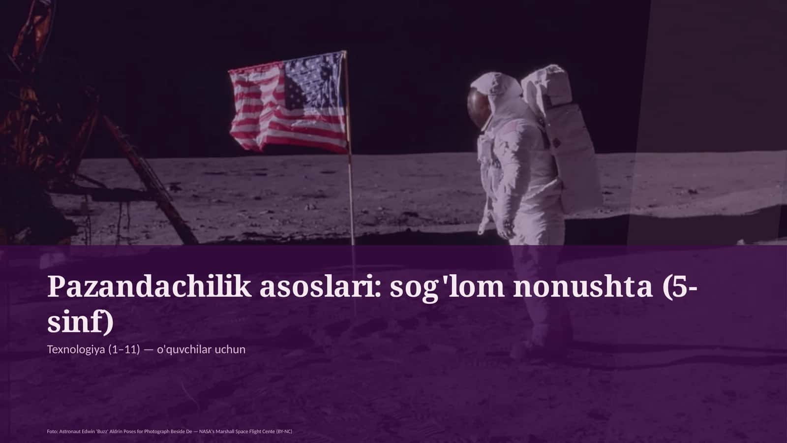 Pazandachilik asoslari: sog'lom nonushta (5-sinf)