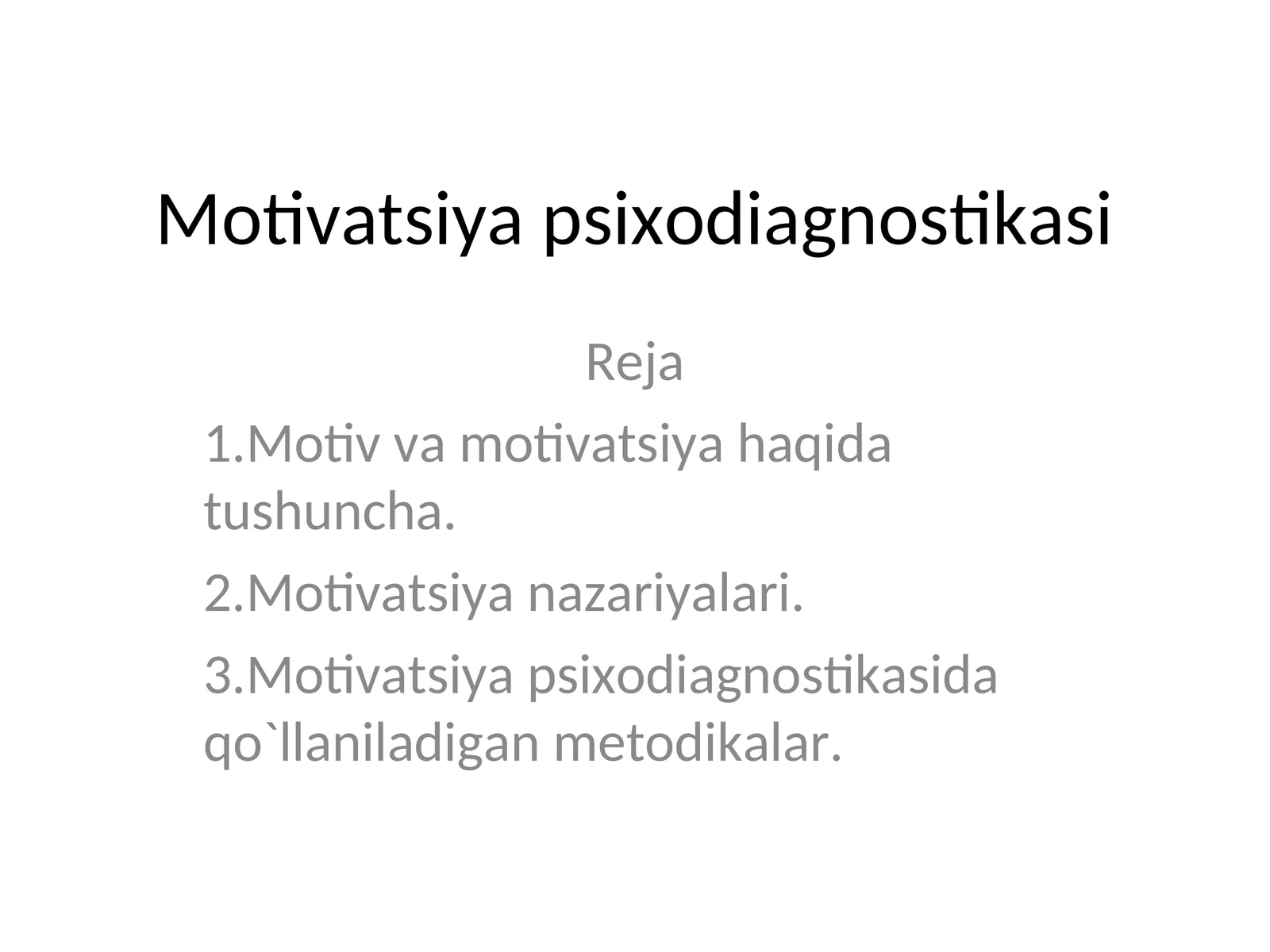 Motivatsiya psixodiagnostikasi