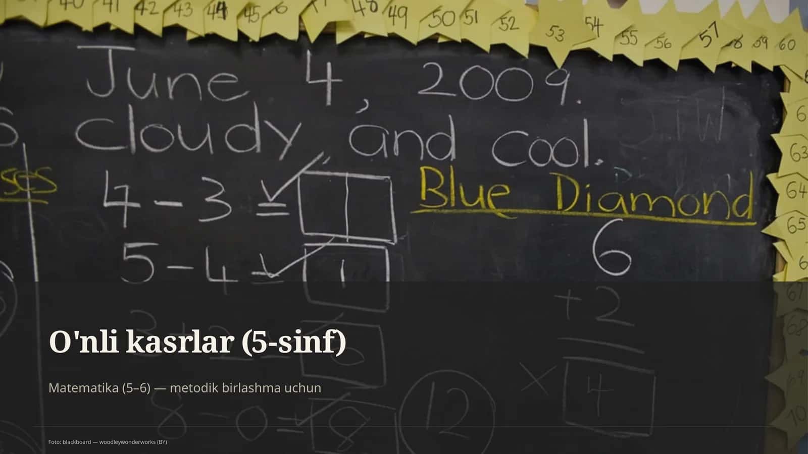O'nli kasrlar (5-sinf)