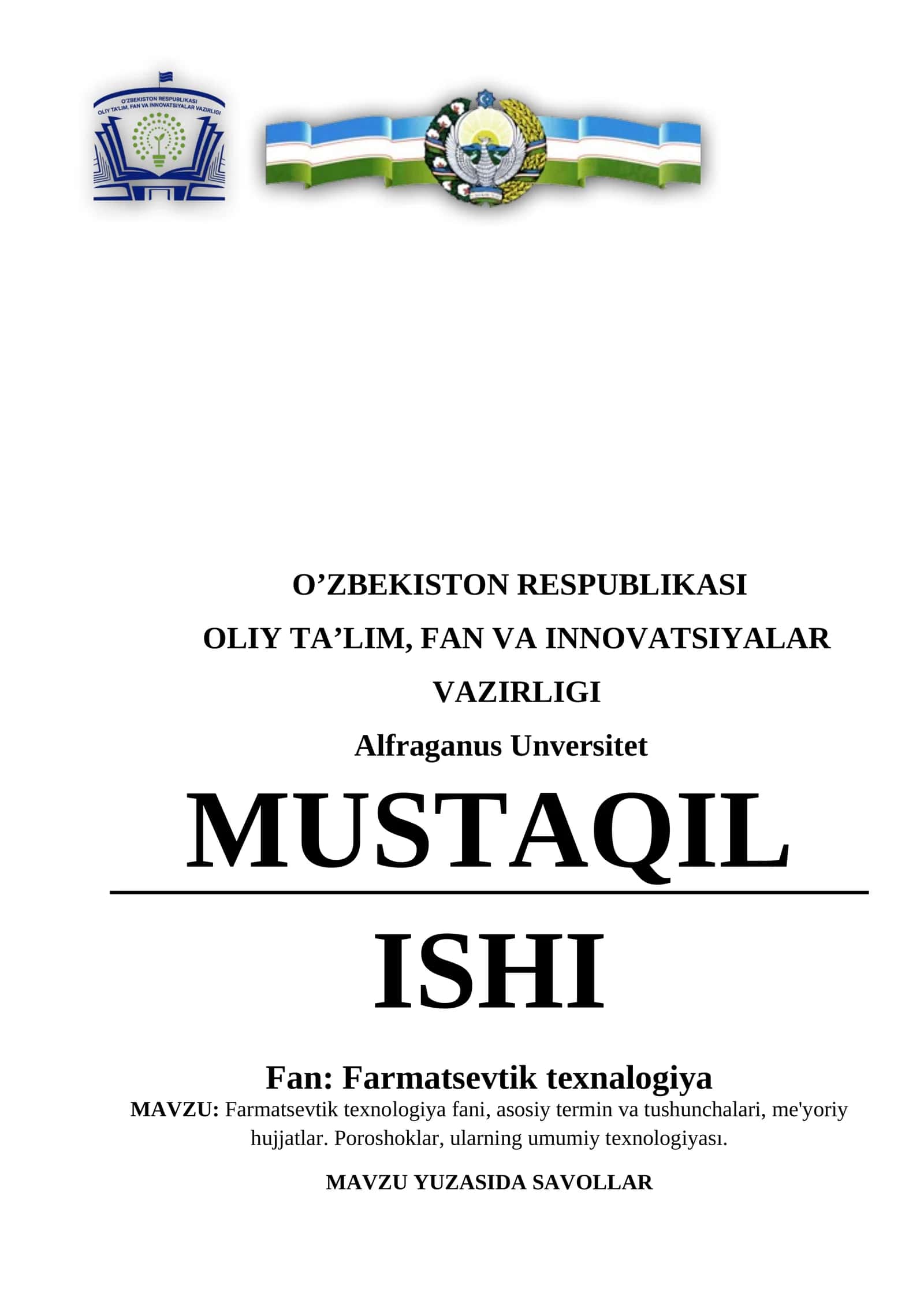 Farmatsevtik texnologiya
