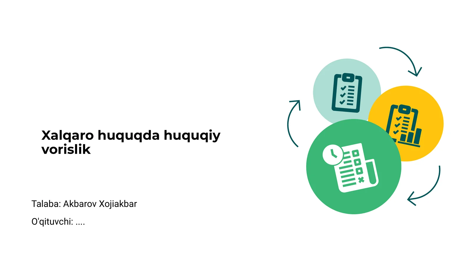 Xalqaro huquqda huquqiy vorislik
