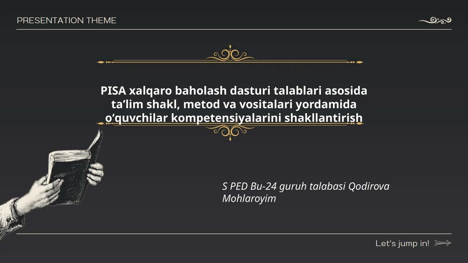 PISA xalqaro baholash dasturi talablari