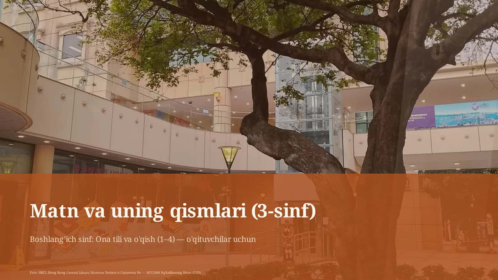 Matn va uning qismlari (3-sinf)