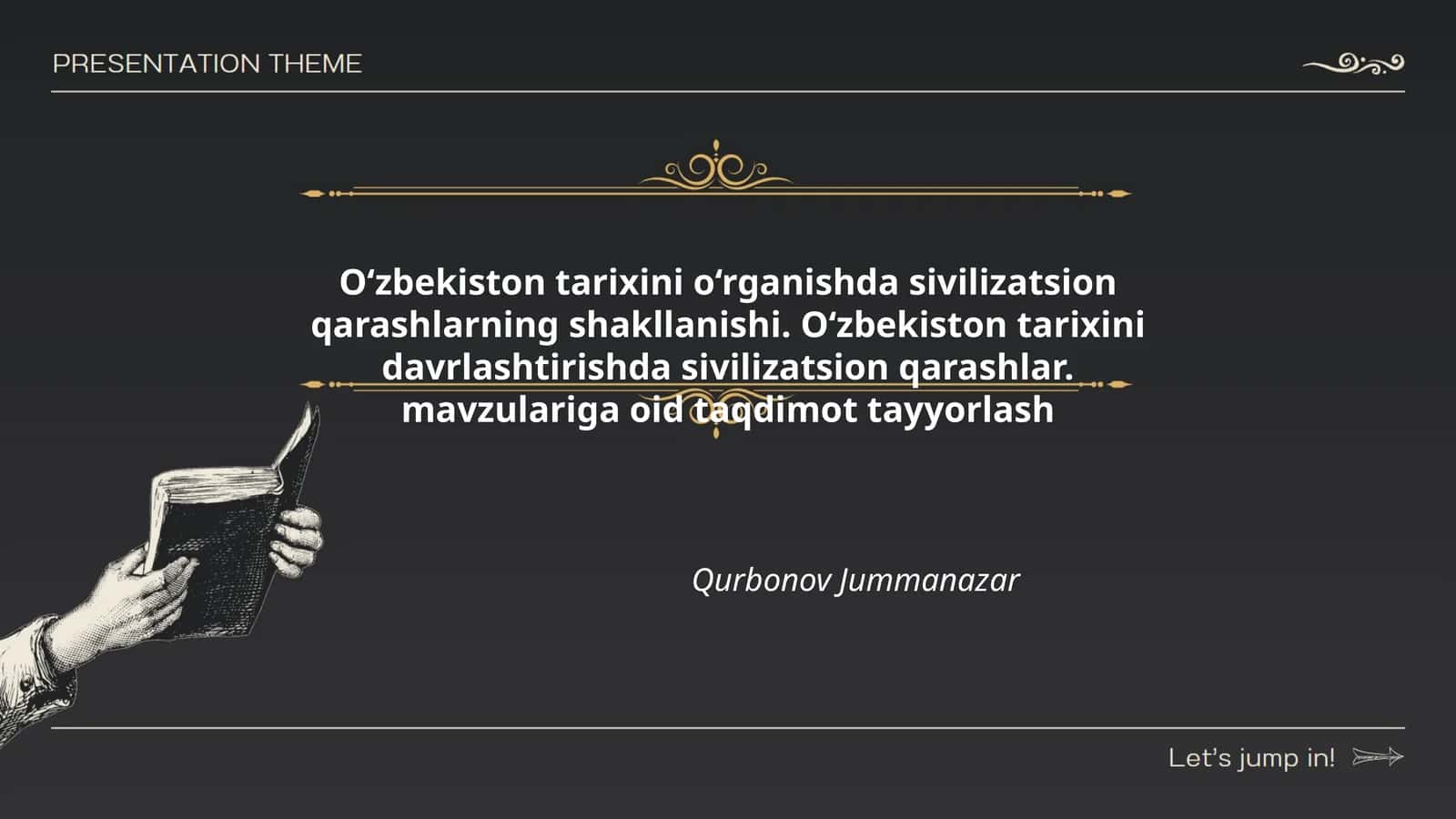 Sivilizatsion qarashlar va O‘zbekiston tarixi