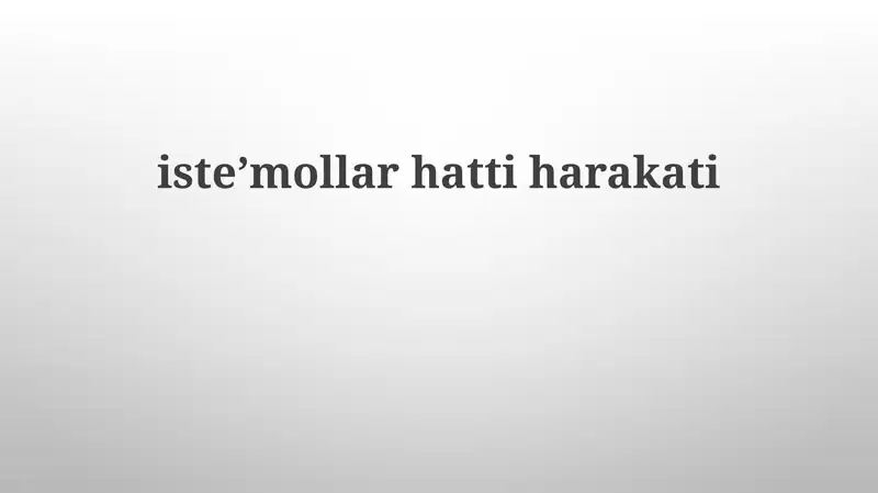 Iste’mollar hattiharakati