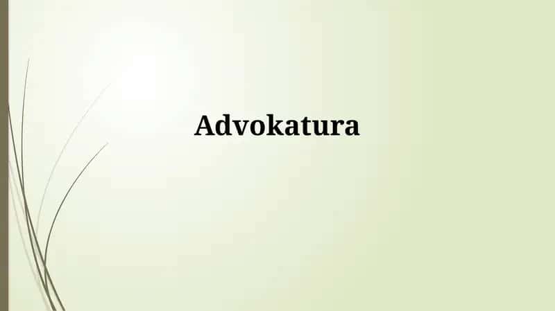 Advokatura