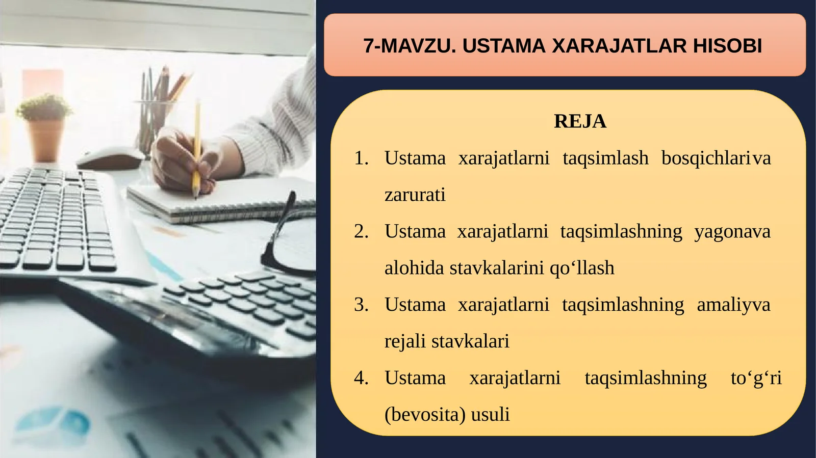 Ustamaxarajatlar hisobi