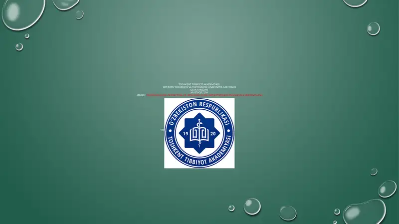 Renovaskulyar gipertenziyani endovaskulyar davolash
