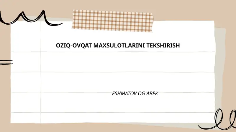 Oziq-ovqat xavfsizligi