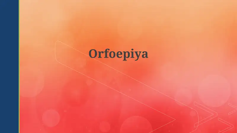 Orfoepiya