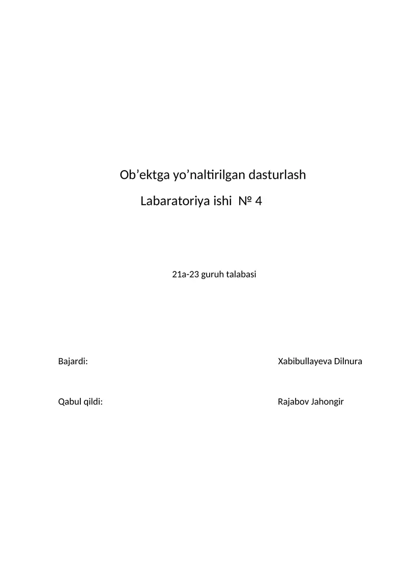 Python dasturida matnlar (string) bilan ishlash
