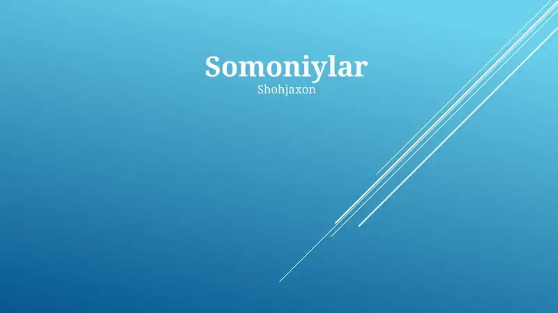 Somoniylar