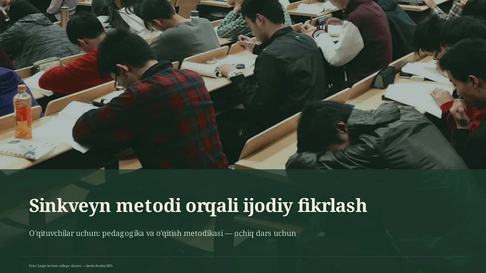 Sinkveyn metodi orqali ijodiy fikrlash