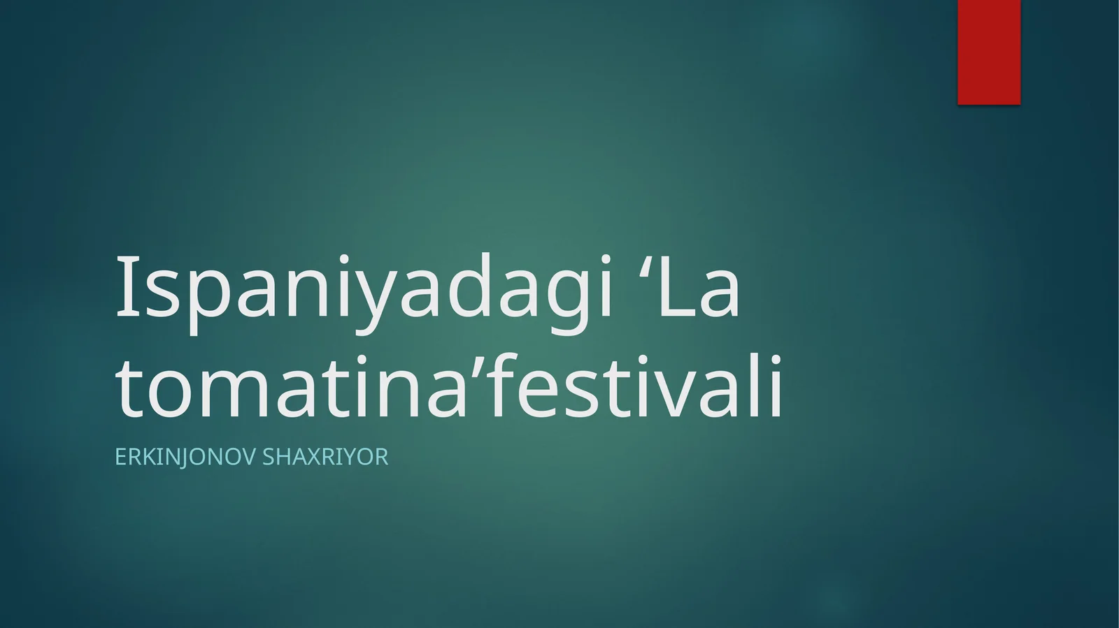 Ispaniyadagi La Tomatina festivali