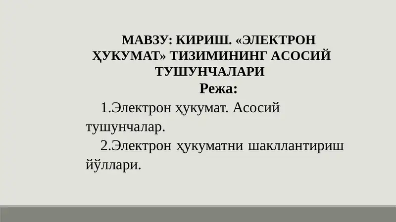 Электрон ҳукумат