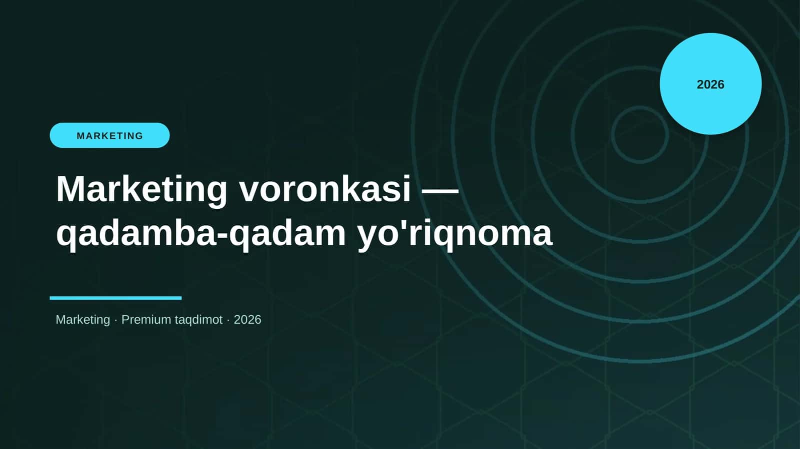 Marketing voronkasi — qadamba-qadam yo'riqnoma