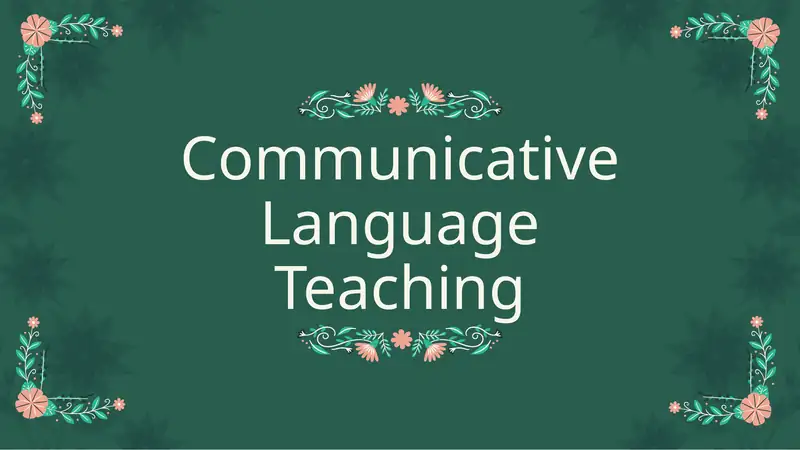 Communicative Language Teaching
